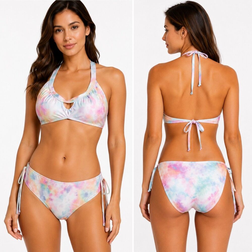 Hurley Swim Suit Tie Dye 2-piece Beach Pool Vacation Cruise XL
